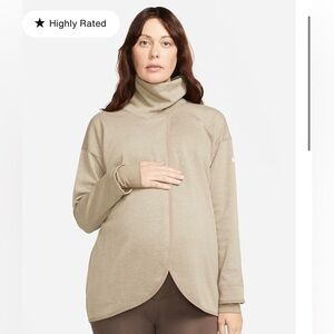WOMEN NIKE maternity, long sleeve wrap top XS